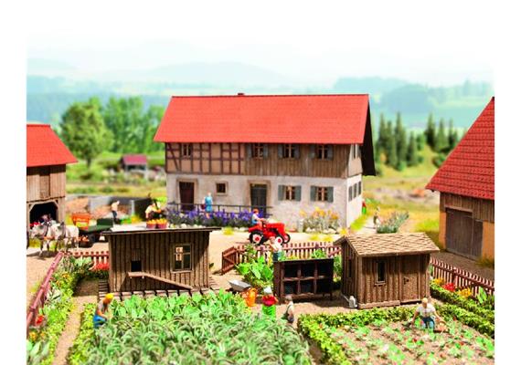 Noch 66706 Laser-Cut Kleingebäude-Set 3teilig HO | Bild 1