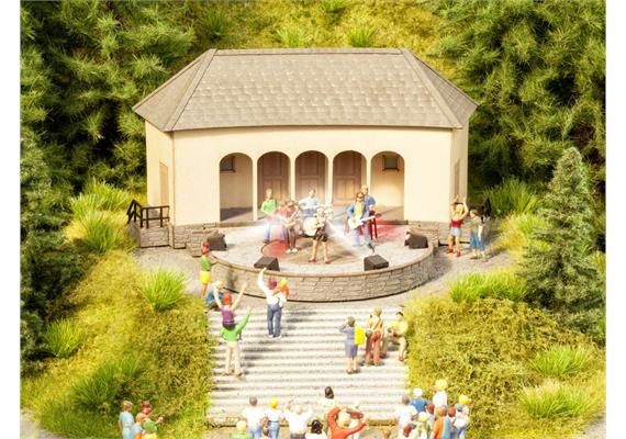 Noch 66825 micro-motion Freilichtbühe mit micro-sound Rock-Band und LED-Light-Show HO | Bild 1