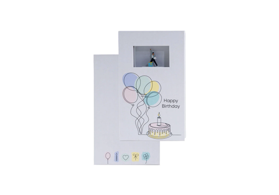 NOCH 99507 Geschenkbox „Happy Birthday”, 9 cm x 15 cm, 2,5 cm hoch | Bild 1