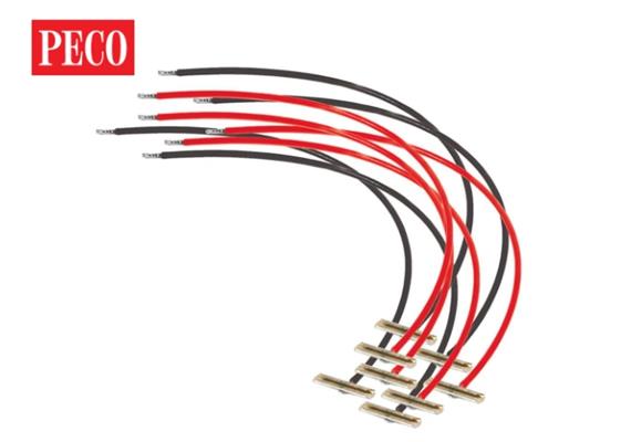 Peco PL-82 Schienenverbinder mit Kabel Code 55/80, 4 Paar - N (1:160)