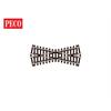 Peco SL-93 Cd100 24° Kreuzung, R 800mm - H0 (1:87)