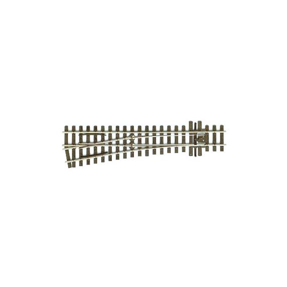 Peco SL-E1496 Weiche links 10°, mittlerer Radius, Code 75 - H0m (1:87)