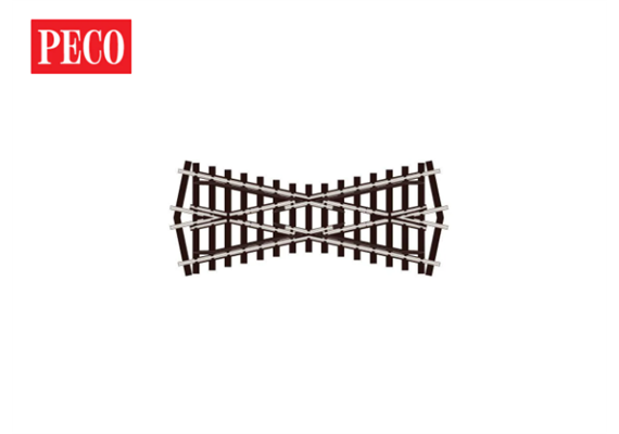 Peco SL-E193 Kreuzung, Kurz, Code 75, Winkel 24°, electrofrog - H0 (1:87)
