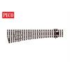 Peco SL-E196 Weiche links mittlerer Radius Cd 75 electrofrog