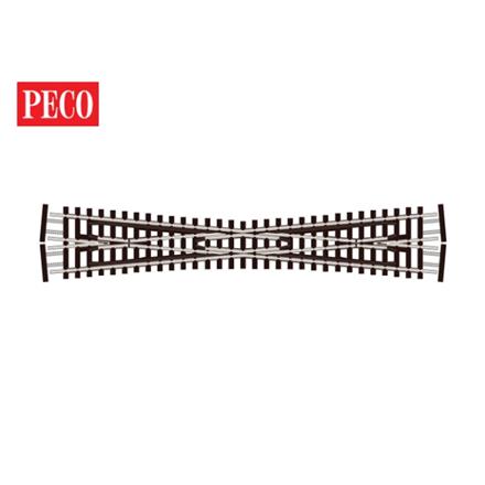 Peco SL-E394F Kreuzung lang, 10°, Code 55, electrofrog - N (1:160)