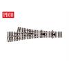 Peco SL-E399F 3-Wege-Weiche, mittlerer Radius, Code 55, electrofrog - N (1:160)