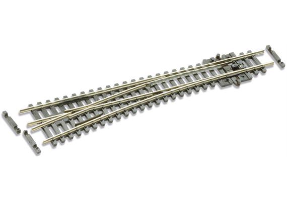 Peco SL-U396F Weiche links, mittlerer Radius, 10°, R 457mm, Code 55 - N (1:160)
