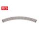 Peco ST-226 Gleis gebogen Radius 2 (438 mm, 45°, 1/8) Cd. 100 - H0 (1:87)