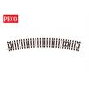 Peco ST-235 Gleis gebogen Radius 4 (571,5 mm, 22,5°, 1/16) Cd. 100 - H0 (1:87)