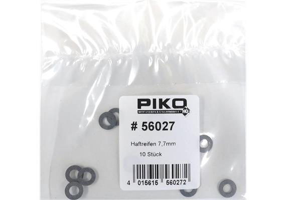 PIKO 56027 Haftreifen Standard, 10 Stück, z.B. für GTW - H0 (1:87)