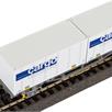 PIKO 58732 CH-AAE Containertragwagen bel. mit 2 20' Container Cargo Domino Ep. V - H0 | Bild 3