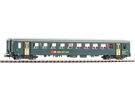 PIKO 94379 SBB Personenwagen EW I mit neuer Schrift, 2. Klasse, Ep. V - N (1:160)