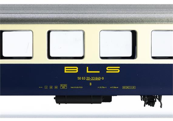PIKO 96094 BLS 3er Set EW I A, AB, B mit Mittelschrift und Handgriffen, Ep. IV, DC - H0 | Bild 6