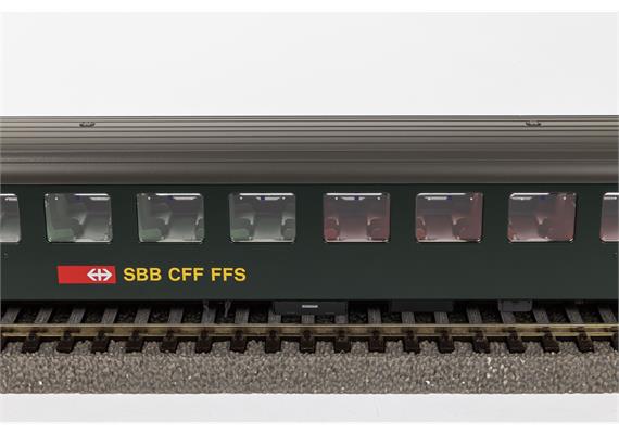 PIKO 96778 SBB Personenwagen EW I 2. Klasse grün, neue Schrift und grauem Dach, Ep V | Bild 2