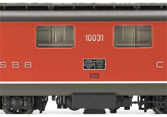PIKO 96879 SBB Re 4/4 l 10031 rot, 2. Serie, Wechselstrom digital mit Sound, H0 (1:87) | Bild 5