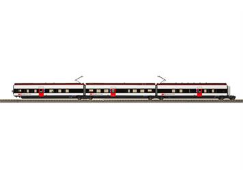 PIKO 97330 SBB Giruno Wagen Set 1 (B,C,D), zu RABe 501 011 Thurgau, Ep. VI, DC - H0