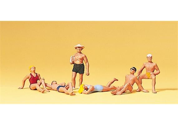 Preiser 10071 Badende beim Sonnenbad - H0 (1:87)