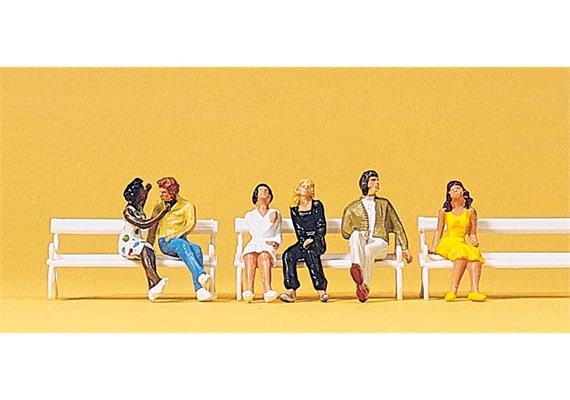 Preiser 10180 Sitzende Paare - H0 (1:87)