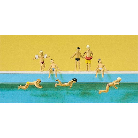 Preiser 10307 Kinder im Schwimmbad - H0 (1:87)
