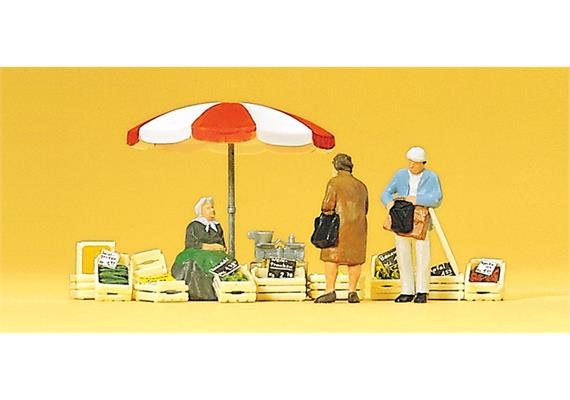 Preiser 10337 Marktfrau , Kunden HO