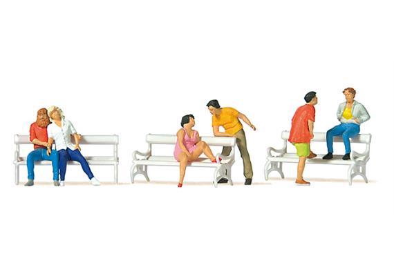 Preiser 10739 Auf der Parkbank HO