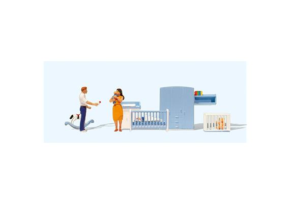 Preiser 10779 Im Kinderzimmer - H0 (1:87)