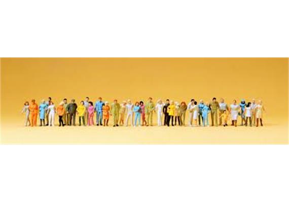 Preiser 14402 Stehende und gehende Passanten - H0 (1:87)