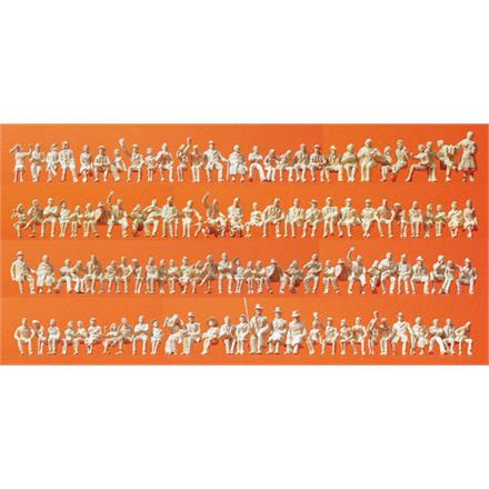 Preiser 16328 Sitzende Personen unbemalt, 120 Figuren - H0 (1:87)