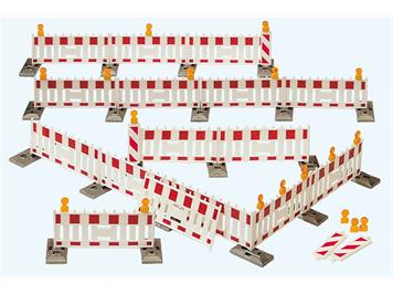 Preiser 17182 Arbeitsstellenzaun (Bausatz) - H0 1:87