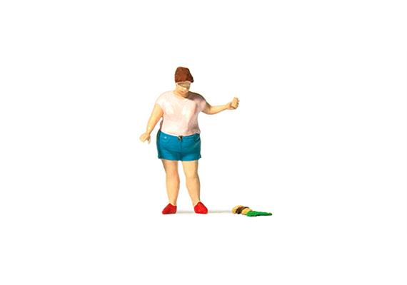 Preiser 28232 Frau mit / ohne Burger HO