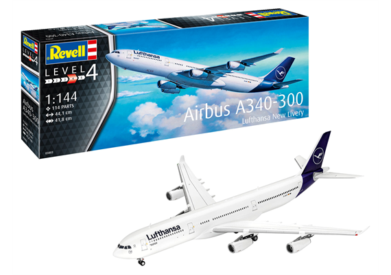 Revell 03803 A340-300 Lufthansa New Livery - Massstab 1:144
