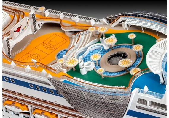 Revell 05230 Cruise Ship AIDA (AIDAblu, sol, mar or stella) - Massstab 1:400 | Bild 5