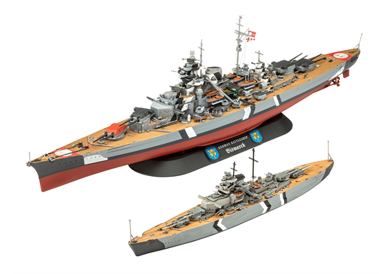 Revell 05637 Geschenkset The Legendary Bismarck - Massstab 1:700 und 1:1200 | Bild 1