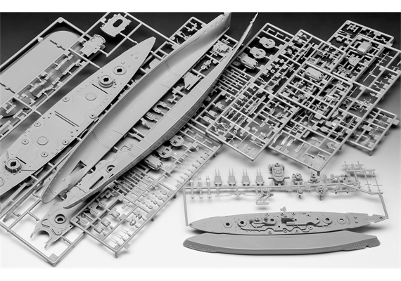 Revell 05637 Geschenkset The Legendary Bismarck - Massstab 1:700 und 1:1200 | Bild 6