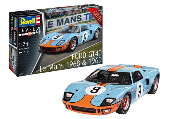 Revell 07696 Ford GT 40 Le Mans 1968 - Bausatz - Maßstab 1:24 | Bild 1