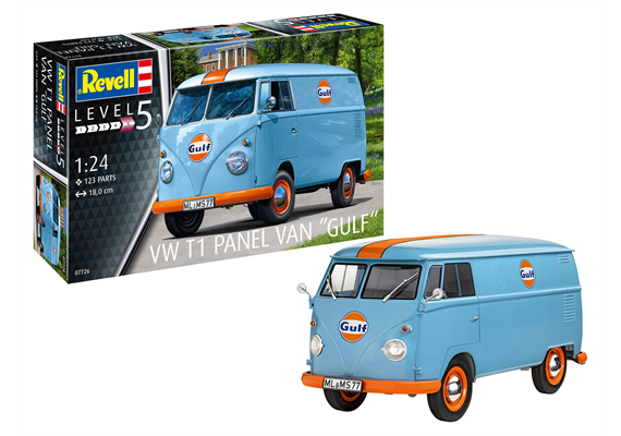 Revell 07726 VW T1 panel van (Gulf Decoration) - Massstab 1:24 | Bild 1
