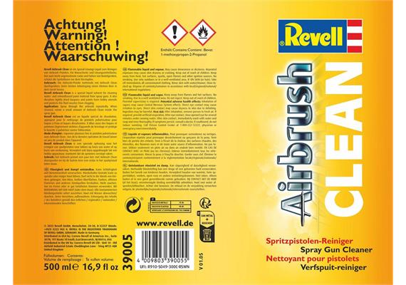 Revell 39005 Airbrush Clean Pistolenreiniger, 500 ml | Bild 2