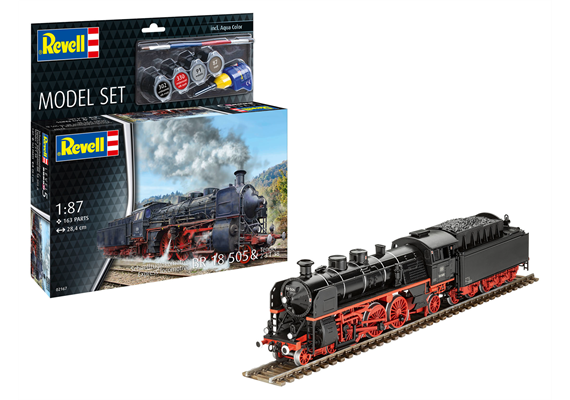 Revell 62167 Model Set Schnellzuglokomotive BR18505 mit Tender - Massstab 1:87 | Bild 1
