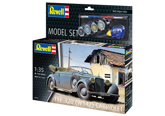 Revell 63354 Model Set Typ 320 (W142) Cabriolet - Massstab 1:35 | Bild 4
