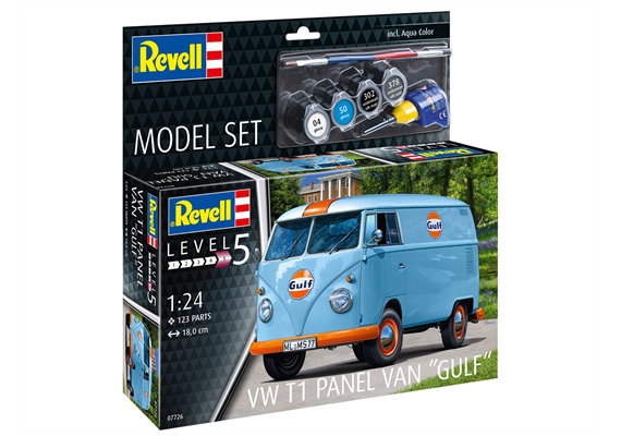 Revell 67726 Model Set VW T1 panel van (Gulf Decoration) - Massstab 1:24 | Bild 4