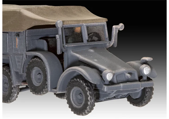 Revell 73344 Starter Kit Krupp Protze KFZ 69 with 3,7cm Pak - Massstab 1:76 | Bild 3