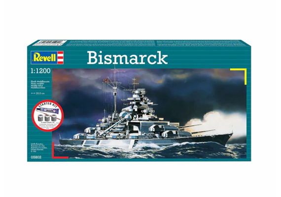Revell 75802 Starter Kit Bismarck - Massstab 1:1200 | Bild 3