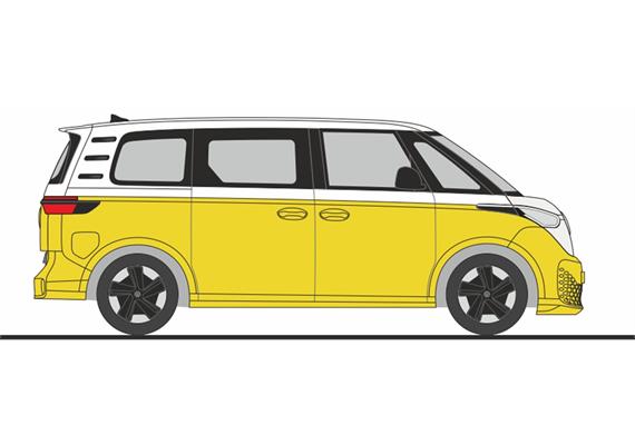 Rietze 21918 VW ID. Buzz People candy weiss/lemongelb metallic - H0 (1:87)
