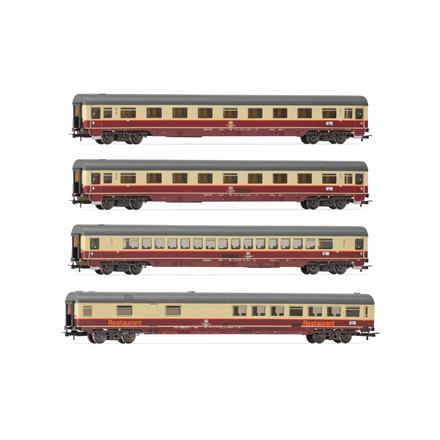 Rivarossi HR4346 DB 4er-Set 1 TEE Rheingold 1983 WRmh Apmz 2x Avmz) Ep.IV - H0 (1:87)