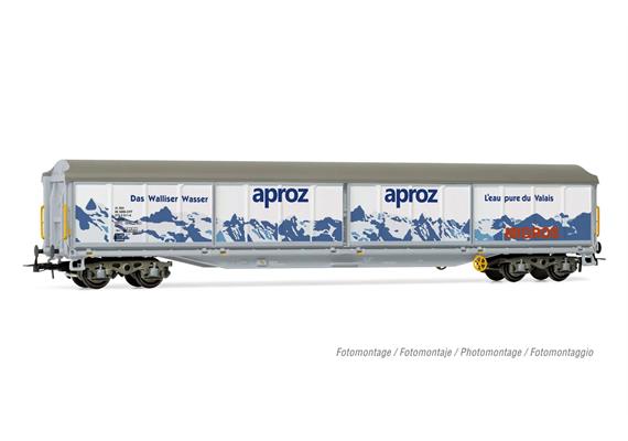 Rivarossi HR6580 SBB Schiebewandwagen 4achsig "aproz" - H0 (1:87)