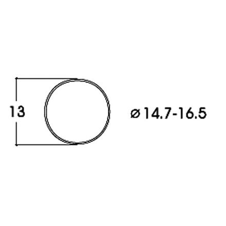 Roco 40071 Haftringsatz DC 14.7-16.5mm, 10 Stück - H0 (1:87)