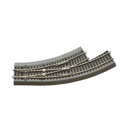 Roco 42560 Bogenweiche links BWl2/3 mit Handantrieb, mit Bettung - H0 (1:87)