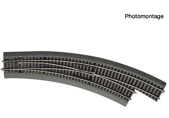 Roco 42575 Bogenweiche rechts BWR R5/6 (Gummibettung) - H0 (1:87)