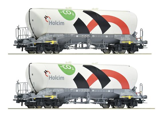 Roco 6600192 2-tlg. Set: Silowagen, Holcim - H0 (1:87)