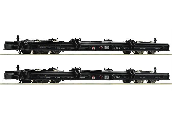 Roco 6640002 2-tlg. Set: Rollwagen, DR - H0e (1:87)